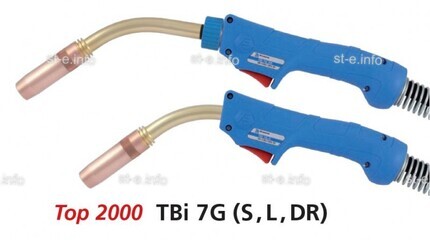 Сварочная горелка для полуавтомата TBi 7G-DR-blue-ESG, сменный поворотный корпус, длина 3 метра - st-e.info - Салават